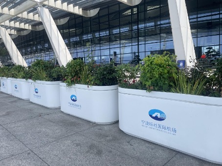 道路長方形鋁合金花箱