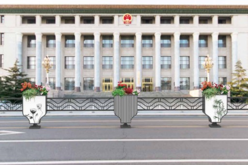 夜光杯道路花箱護(hù)欄