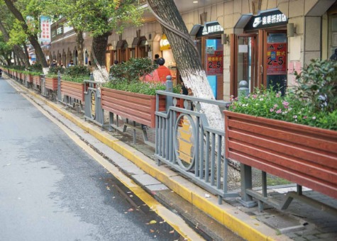 一帶一路人行道組合花箱