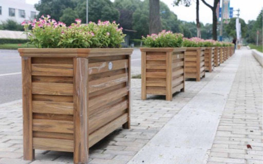 人行道隔離美化鋁合金花箱