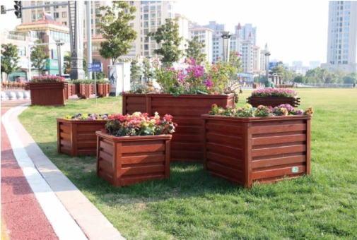 公園廣場鋁合金花箱